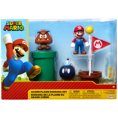 World of Nintendo 2.5" Acorn Plains Diorama Set (5 Figures)