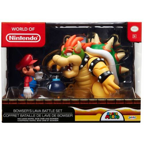 World of Nintendo Mario vs. Bowser Diorama Set